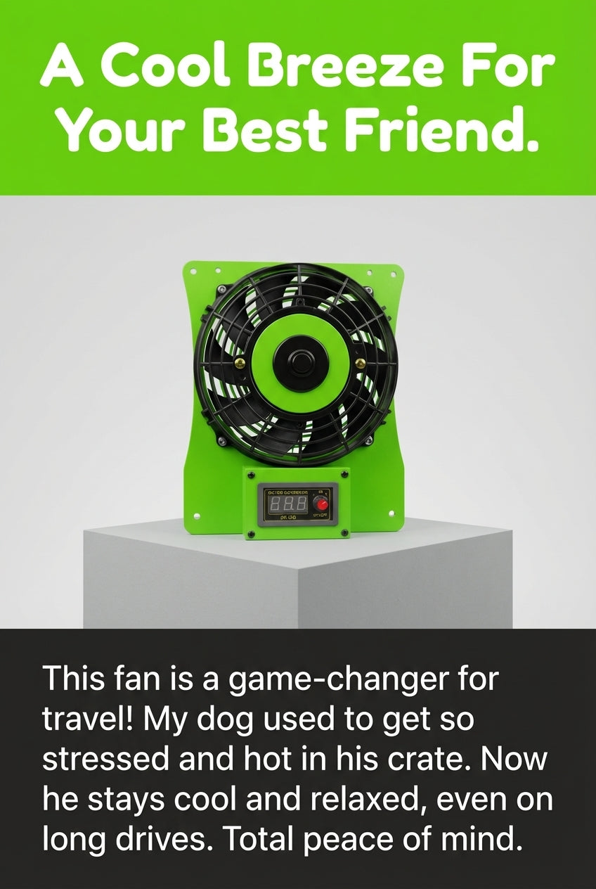 Kspace Dog Kennel Fan