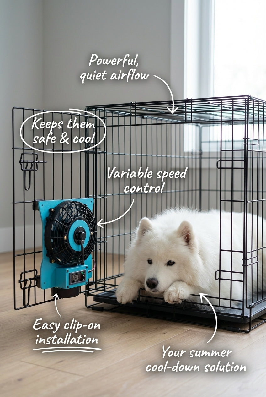 Kspace Dog Kennel Fan